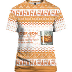 mlj182r4li7vnleq4flvu6778 APTS colorful front Bourbon noun magic brown water for fun people Christmas sweater