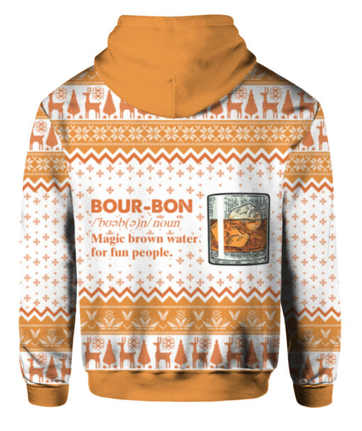 mlj182r4li7vnleq4flvu6778 FPAZHP colorful back Bourbon noun magic brown water for fun people Christmas sweater