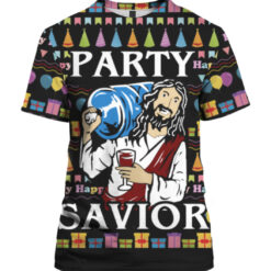 odq9ii78p7aesc3assrigj27g APTS colorful front Jesus party savior Christmas sweater