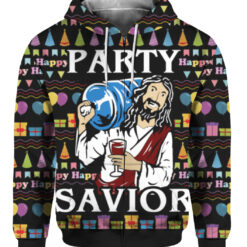 odq9ii78p7aesc3assrigj27g FPAZHP colorful front Jesus party savior Christmas sweater