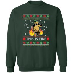 redirect12082022231246 1 This is fine dog meme Christmas sweater