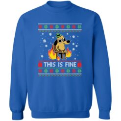 redirect12082022231246 2 This is fine dog meme Christmas sweater