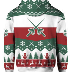 17sacrc4l45flh6nvvutlhob6f FPAHDP colorful back All i want for christmas is more time for fencing ugly Christmas sweater