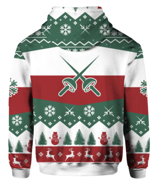 17sacrc4l45flh6nvvutlhob6f FPAHDP colorful back All i want for christmas is more time for fencing ugly Christmas sweater