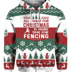 17sacrc4l45flh6nvvutlhob6f FPAZHP colorful front All i want for christmas is more time for fencing ugly Christmas sweater