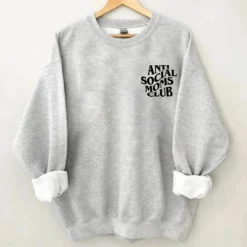 2 Anti social moms club sweatshirt