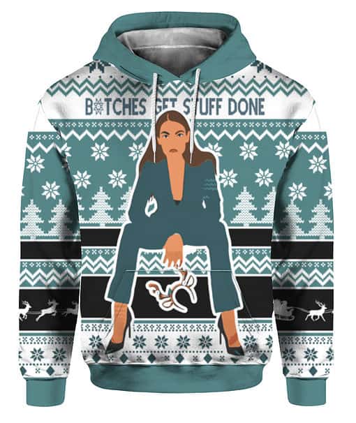 6mmpchqq3la3am92ja6n2dns8j FPAHDP colorful front Bitches Get Stuff Done Christmas Sweater