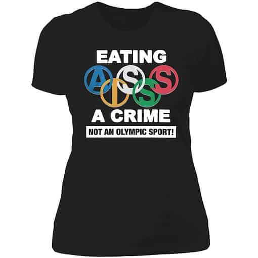 Endas Eating Ass Is A Crime 6 1 Eating A** Is A Crime Not An Olympic Sport Hoodie