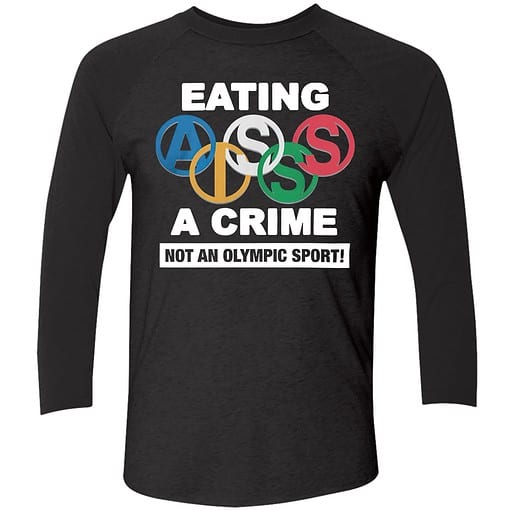 Endas Eating Ass Is A Crime 9 1 Eating A** Is A Crime Not An Olympic Sport Hoodie