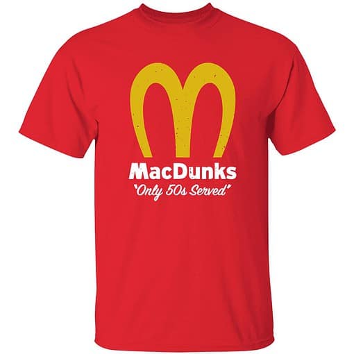 Endas ao do Macdunks only 50s served shirt 1 red Macdunks Only 50s Served Shirt