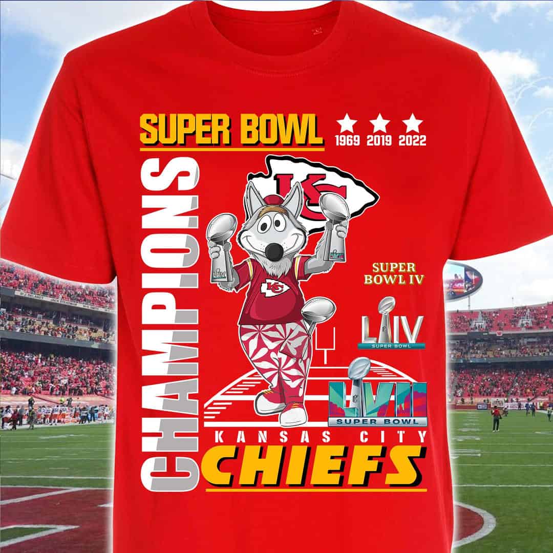 KC Chiefs 3x Super Bowl Champions shirt