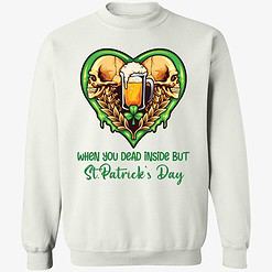 endas when you dead inside but patrick day 3 1 Beer When You Dead Inside But St Patrick Day Shirt