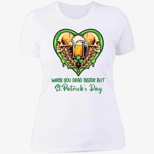 endas when you dead inside but patrick day 6 1 Beer When You Dead Inside But St Patrick Day Shirt