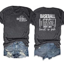 Baseball Mom Heart Is Full T-Shirt