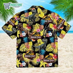 Burgerprints jurassic park hawaiian shirt 2 Jurassic Park Hawaiian Shirt