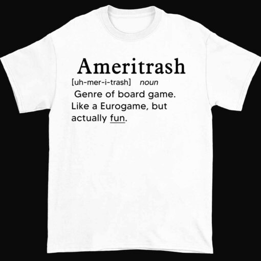 Endas Lele Ameritrash 1 white Ameritrash Genre Of Board Game Like A Eurogame But Actually Hoodie