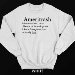 Endas Lele Ameritrash 3 white Ameritrash Genre Of Board Game Like A Eurogame But Actually Hoodie