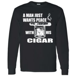 Endas lele a man just want peace shirt 4 1 A Man Just Want Peace With His Cigar Hoodie