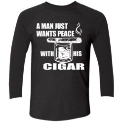 Endas lele a man just want peace shirt 9 1 A Man Just Want Peace With His Cigar Sweatshirt