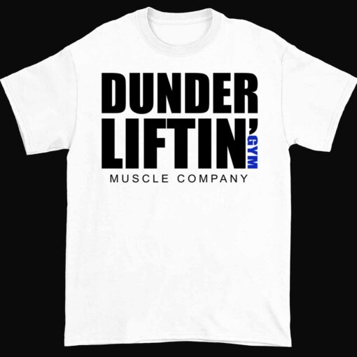 Up het DUNDER LIFTIN 1 white Dunder Liftin Gym Muscle Company Hoodie