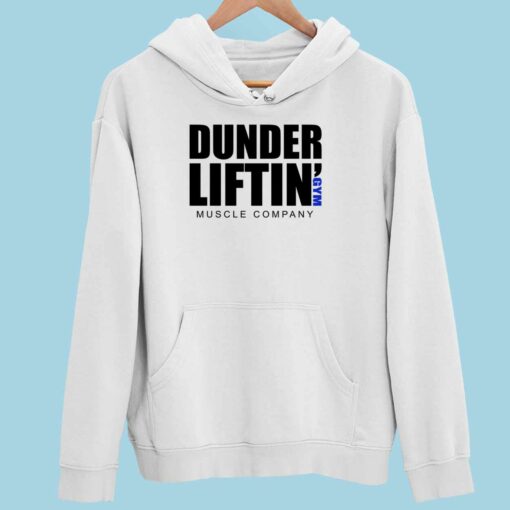 Up het DUNDER LIFTIN 2 white Dunder Liftin Gym Muscle Company Hoodie