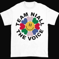 Up het Team Niall The Voice shirt 1 white Flower Team Niall The Voice Shirt