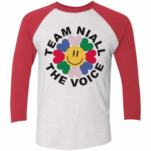 Up het Team Niall The Voice shirt 9 red Flower Team Niall The Voice Shirt