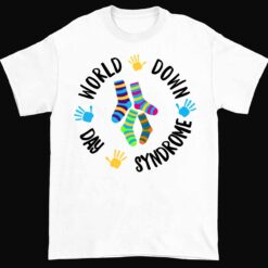 buck llele world down syndrome day 1 white World Down Syndrome Day Hoodie