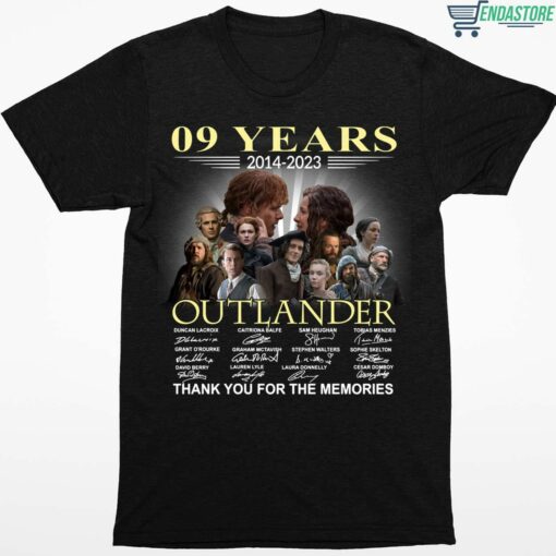 09 Years 2021 2023 Outlander Thank You For The Memories Shirt 1 1 09 Years 2021 2023 Outlander Thank You For The Memories Shirt