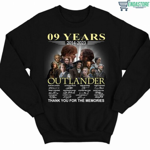 09 Years 2021 2023 Outlander Thank You For The Memories Shirt 3 1 09 Years 2021 2023 Outlander Thank You For The Memories Sweatshirt