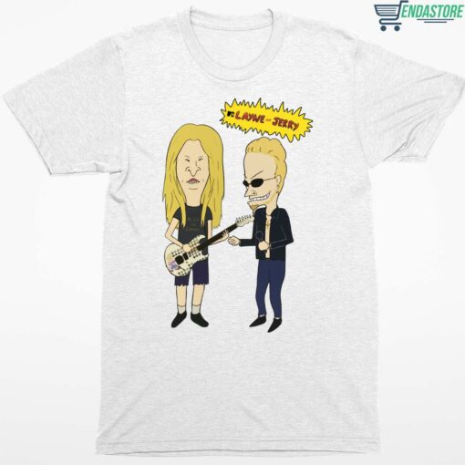 Beavis And Butthead Layne And Jerry Shirt 1 white Beavis And Butthead Layne And Jerry Shirt