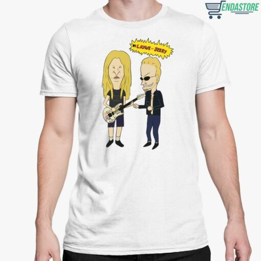 Beavis And Butthead Layne And Jerry Shirt 5 white Beavis And Butthead Layne And Jerry Shirt