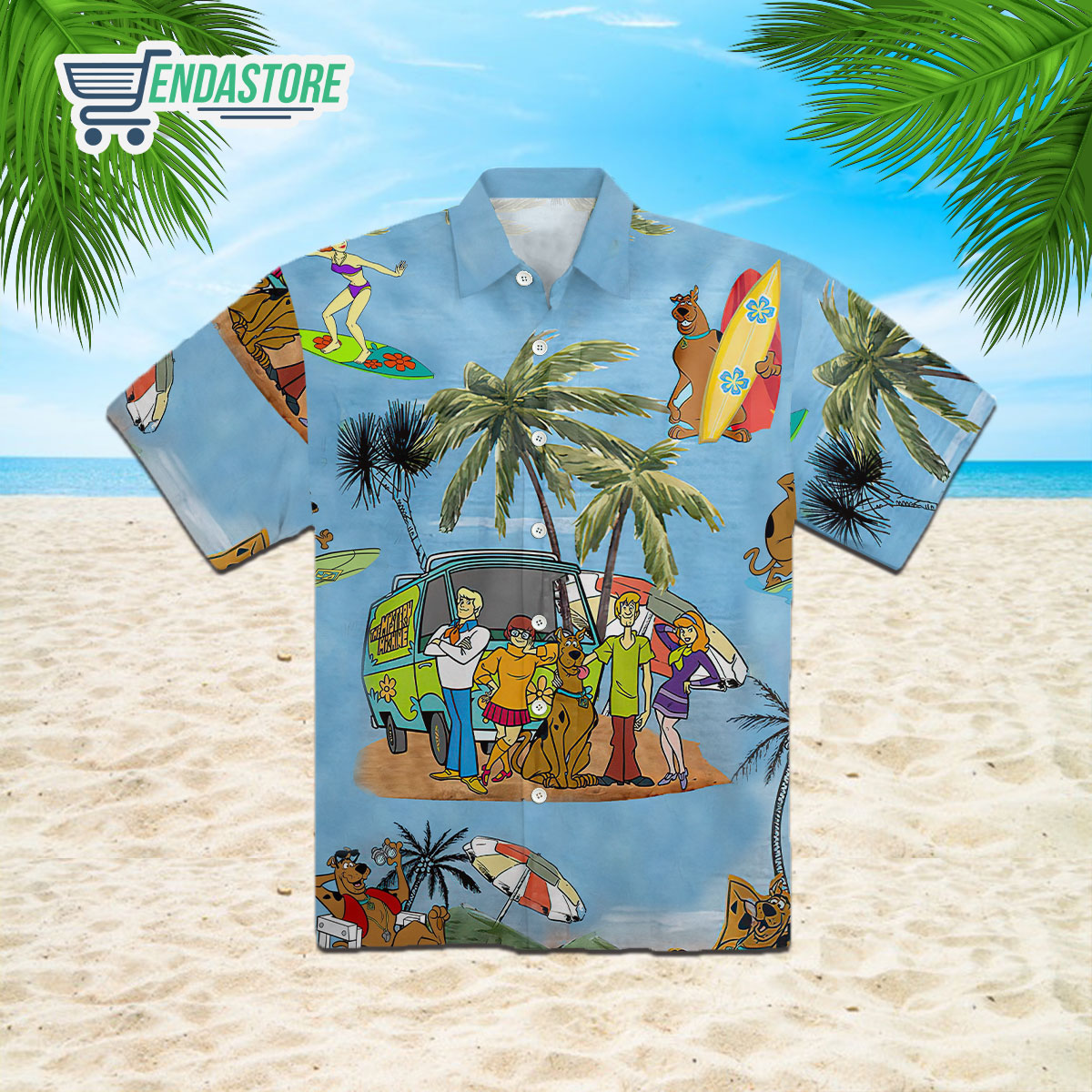 Scooby Doo Aloha Summer Hawaiian Shirt - Endastore.com