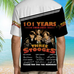 Burgerprints 100 years of The Three Stooges 1922 2022 Hawaiian Shirt 4 100 Years Of The Three Stooges 1922 2022 Hawaiian Shirt