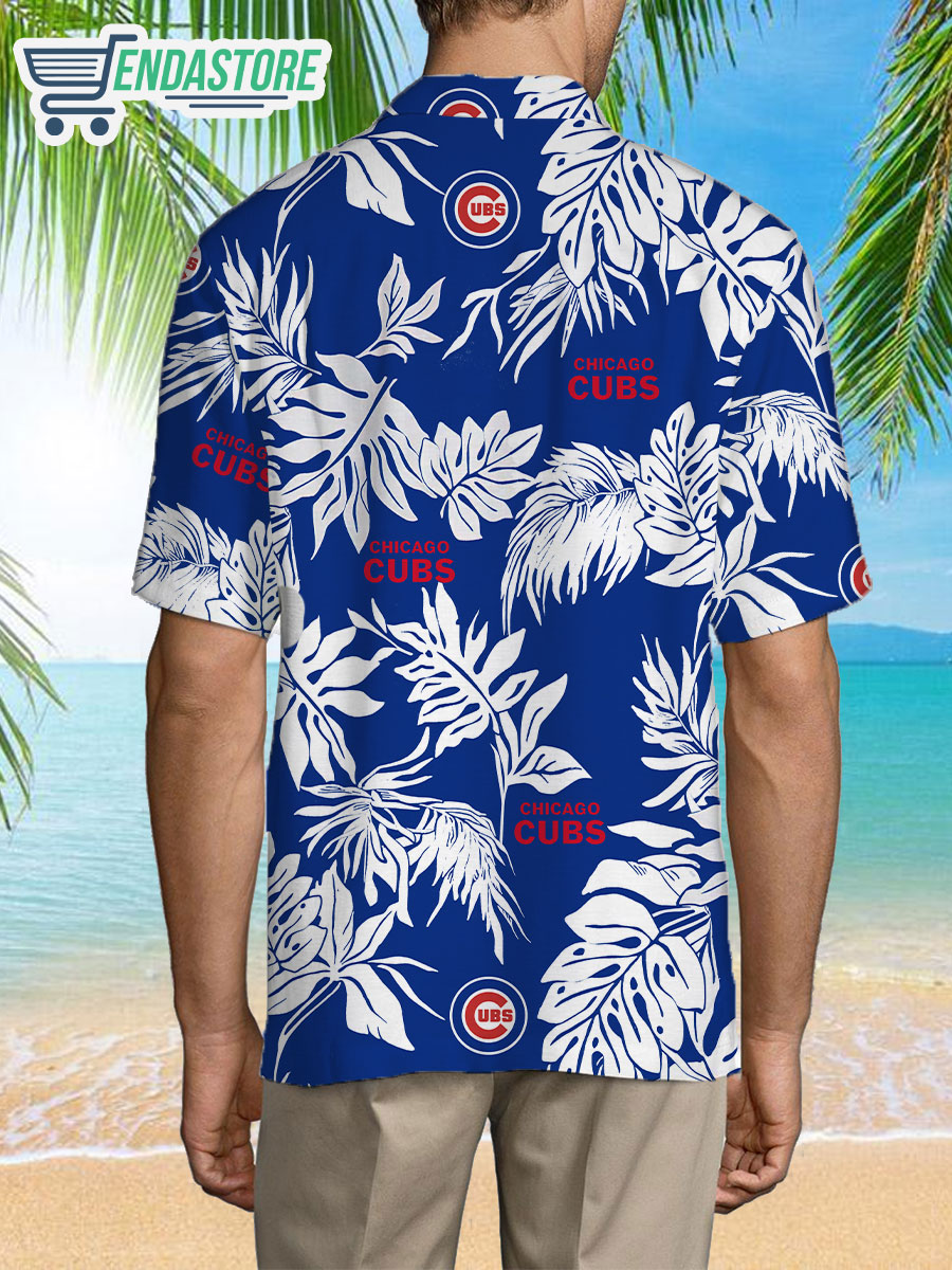 Reyn Spooner Chicago Cubs Baseball MLB Hawaiian Shirt XL Blue Men's