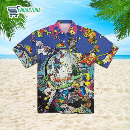 Burgerprints Lele Vintage Ninja Turtles Hawaiian Shirt 1 Vintage Ninja Turtles Hawaiian Shirt
