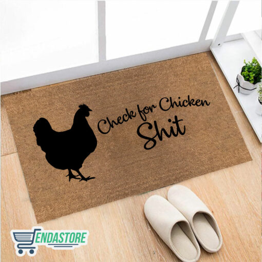 Endas lele doormat Check for Chicken 1 Check For Chicken Sh*t Doormat