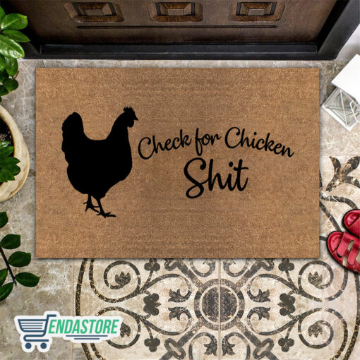 Endas lele doormat Check for Chicken 2 Check For Chicken Sh*t Doormat
