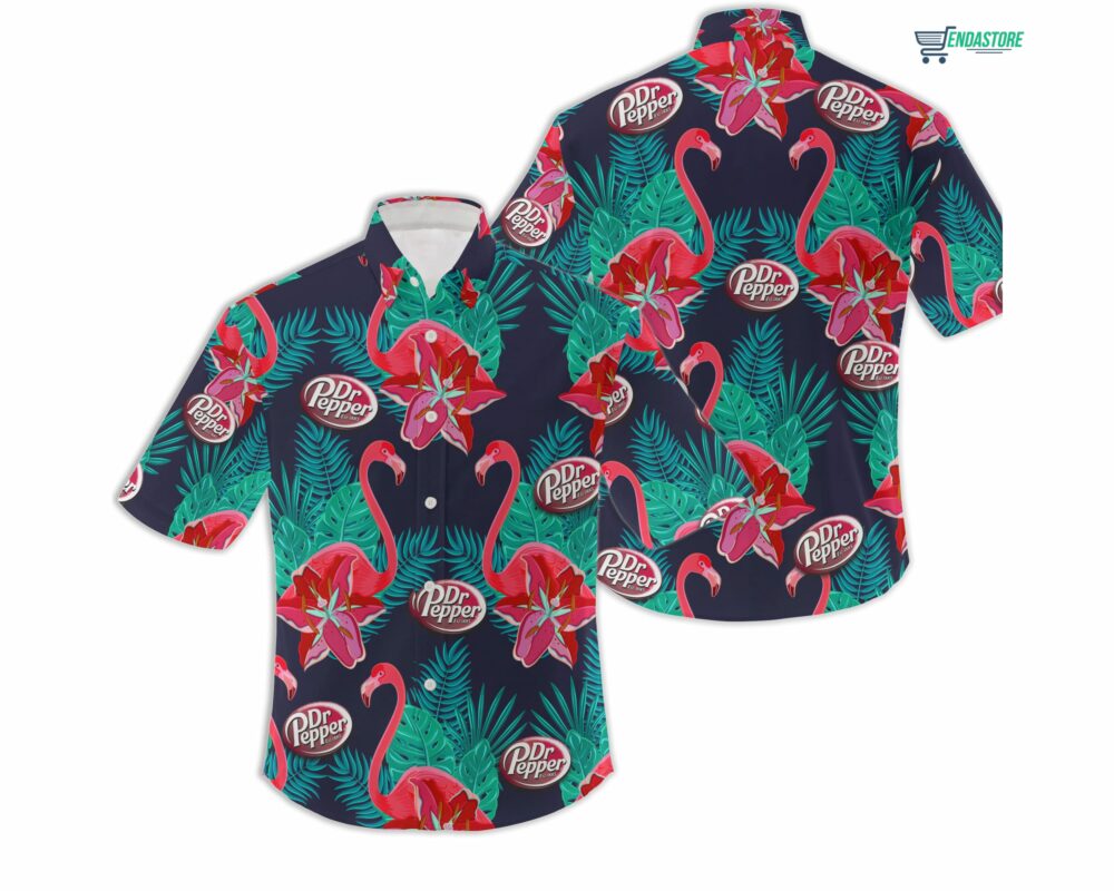 Flamingo Dr Pepper Hawaiian Shirt - Endastore.com