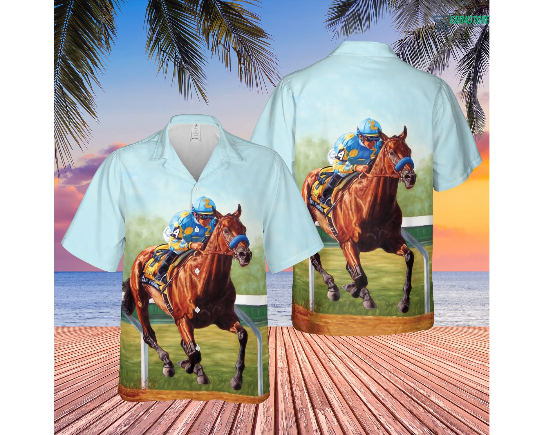 Kentucky Derby Horse Racing 3D Hawaiian Shirt - Endastore.com