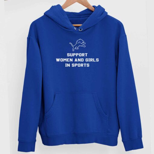 Support Women And Girls In Sports Shirt 2 royal Support Women And Girls In Sports Hoodie
