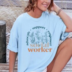 Advocate Support Empower Social Worker Shirt, School Social Worker Sweatshirt, Retro Social Work Shirt, Social Worker Hoodie, MSW LSW Tee, Cute SW Tshirts, Gift for Social Worker