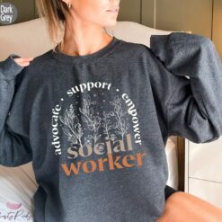 Advocate Support Empower Social Worker Shirt, School Social Worker Sweatshirt, Retro Social Work Shirt, Social Worker Hoodie, MSW LSW Tee, Cute SW Tshirts, Gift for Social Worker