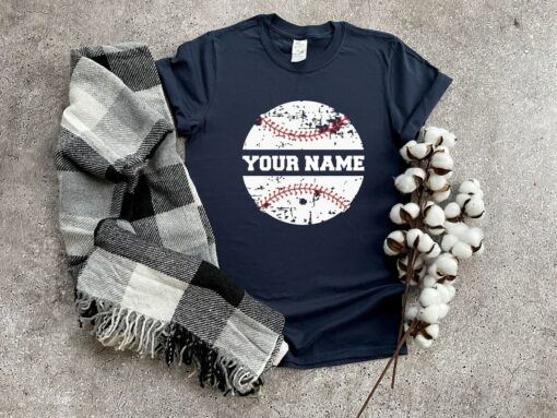 Custom Name Baseball Mom Shirt