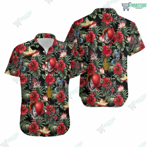 3D Horror Characters Penny Wise Tropical Hawaiian Shirt 1 3D Horror Characters Penny Wise Tropical Hawaiian Shirt