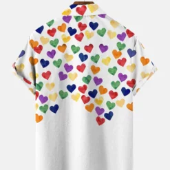 We Rise By Lifting Others Heart Rainbow Print Shirt