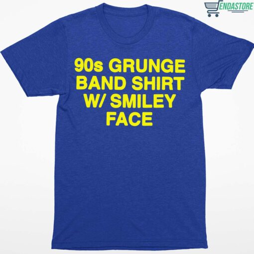 90s Grunge Band Shirt W Smiley Face Shirt 1 royal 90s Grunge Band Shirt W Smiley Face Sweatshirt