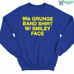 90s Grunge Band Shirt W Smiley Face Shirt 3 royal 90s Grunge Band Shirt W Smiley Face Hoodie