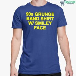 90s Grunge Band Shirt W Smiley Face Shirt 5 royal 90s Grunge Band Shirt W Smiley Face Hoodie