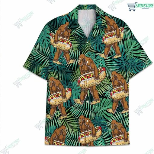 Bigfoot Hot Dog Tropical Hawaiian Shirt 1 Bigfoot Hot Dog Tropical Hawaiian Shirt